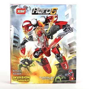 百麒优品 乐高式兼容乐高拼装拼插积木儿童玩具英雄工厂 益智玩具 (光华喷气机) - 玩具 - 亚马逊中国